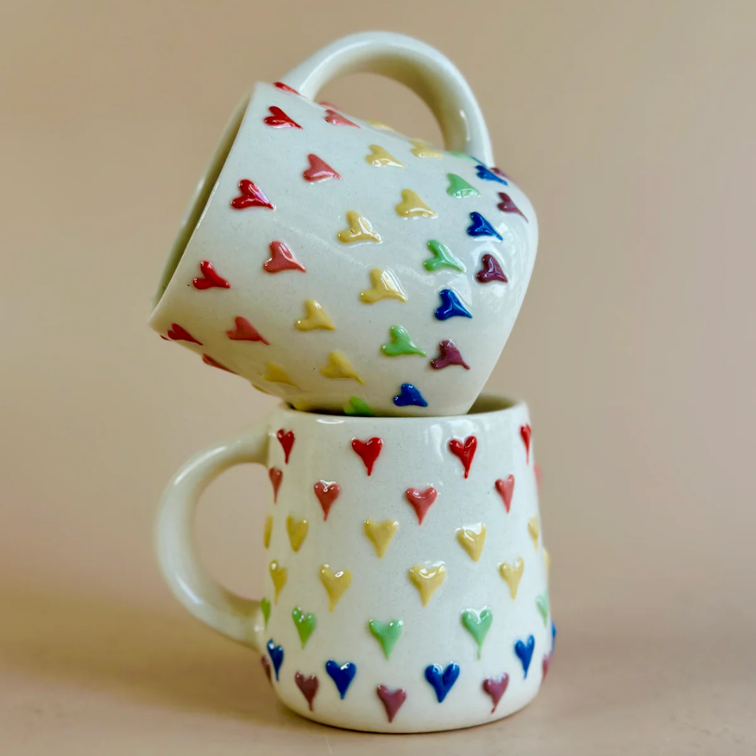 Christmas Hearts Coffee Mug