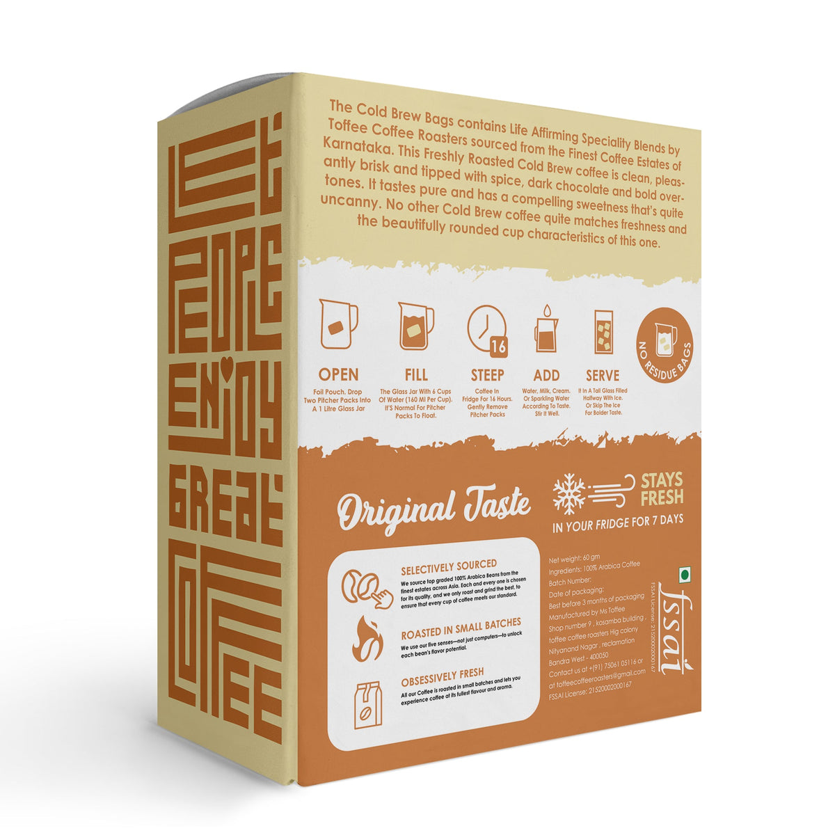 Shop Vanilla Cold Brew Free Mason Jar Toffee Coffee Roasters