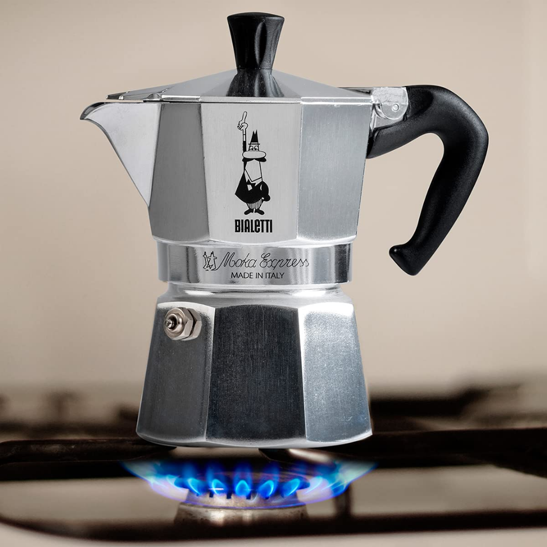 Bialetti Moka Pot (3 Cup Silver)