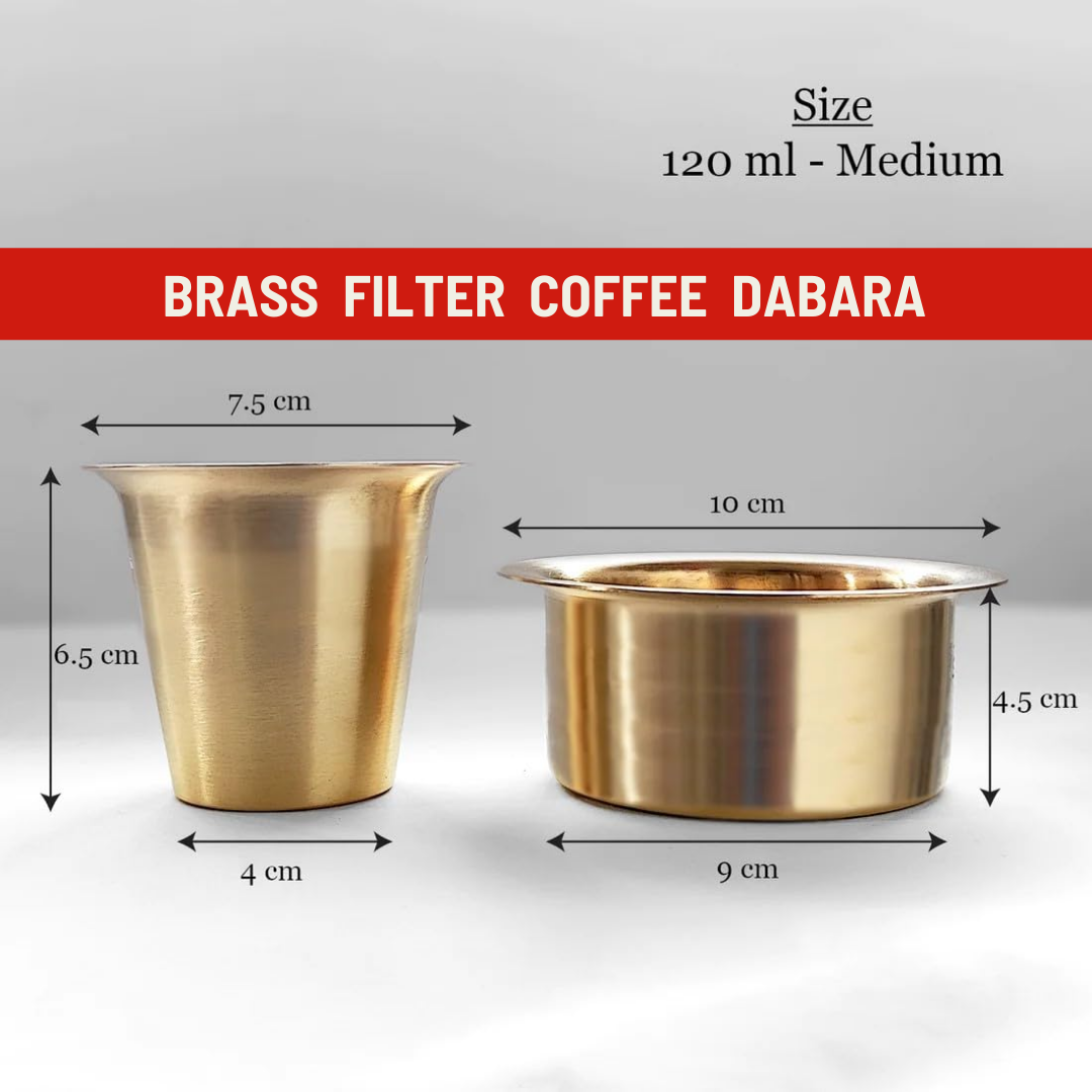 Elegant Brass Dabara Set | Toffee Coffee Roasters