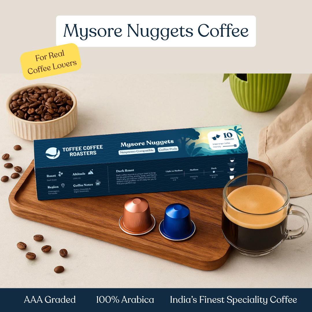 Mysore Nuggets Coffee Pods | Toffee Coffee Roasters