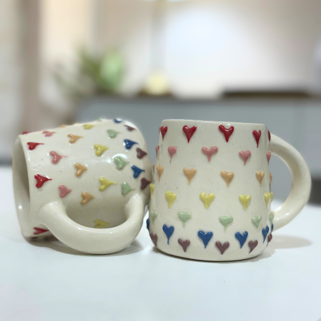 Christmas Hearts Coffee Mug