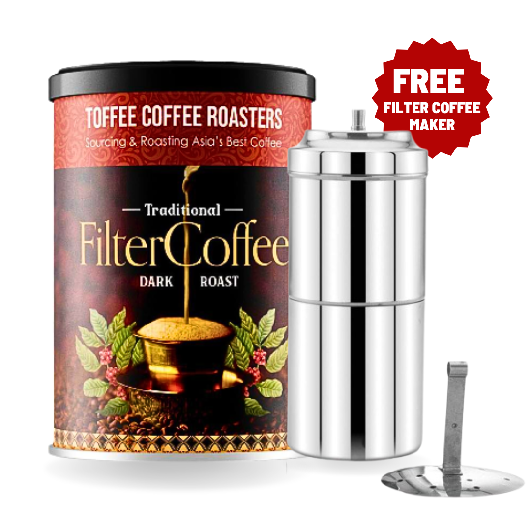 South Indian Filter Coffee + Free Filter Coffee Maker | Toffee