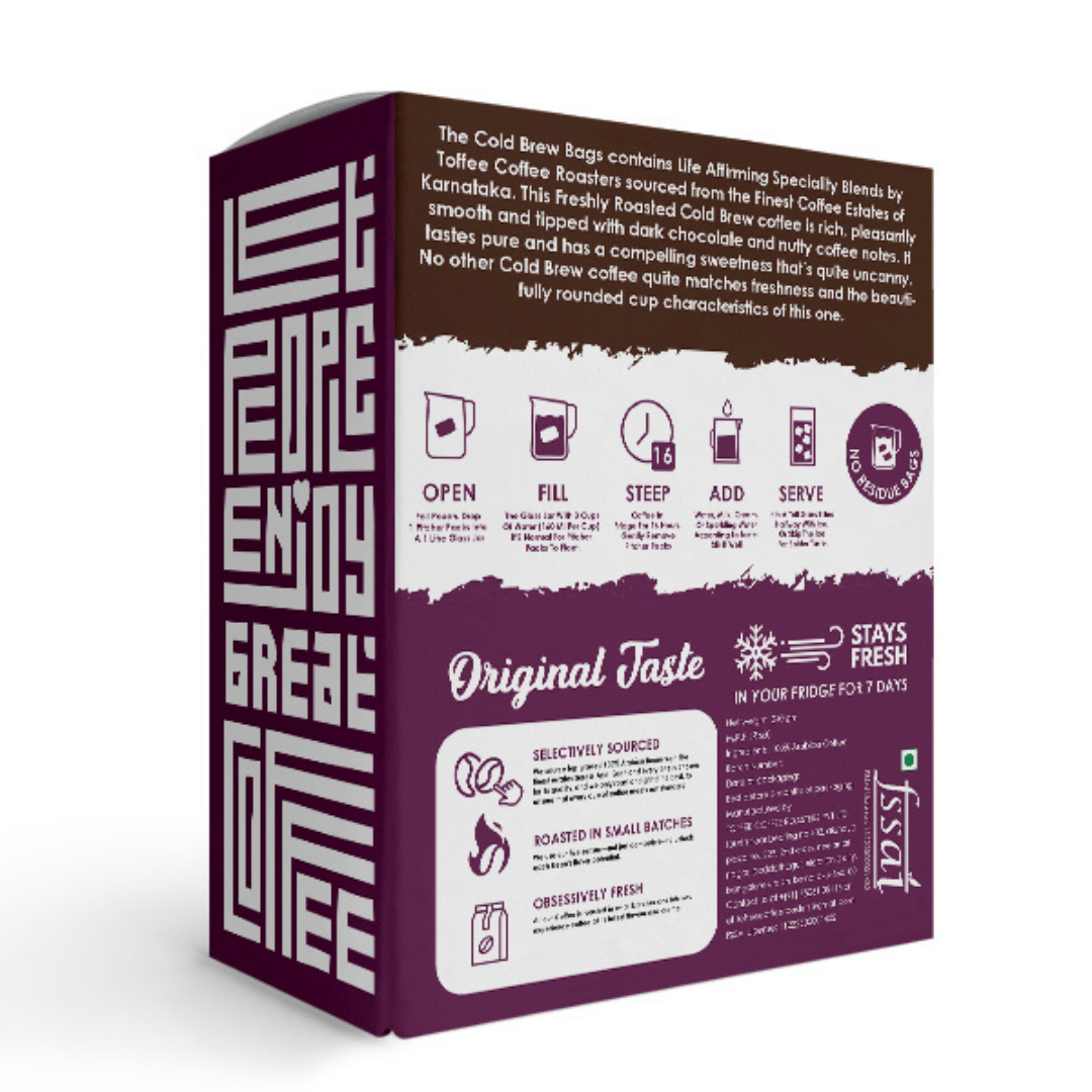Shop Original Cold Brew Bags Free Mason Jar Toffee Coffee Roasters