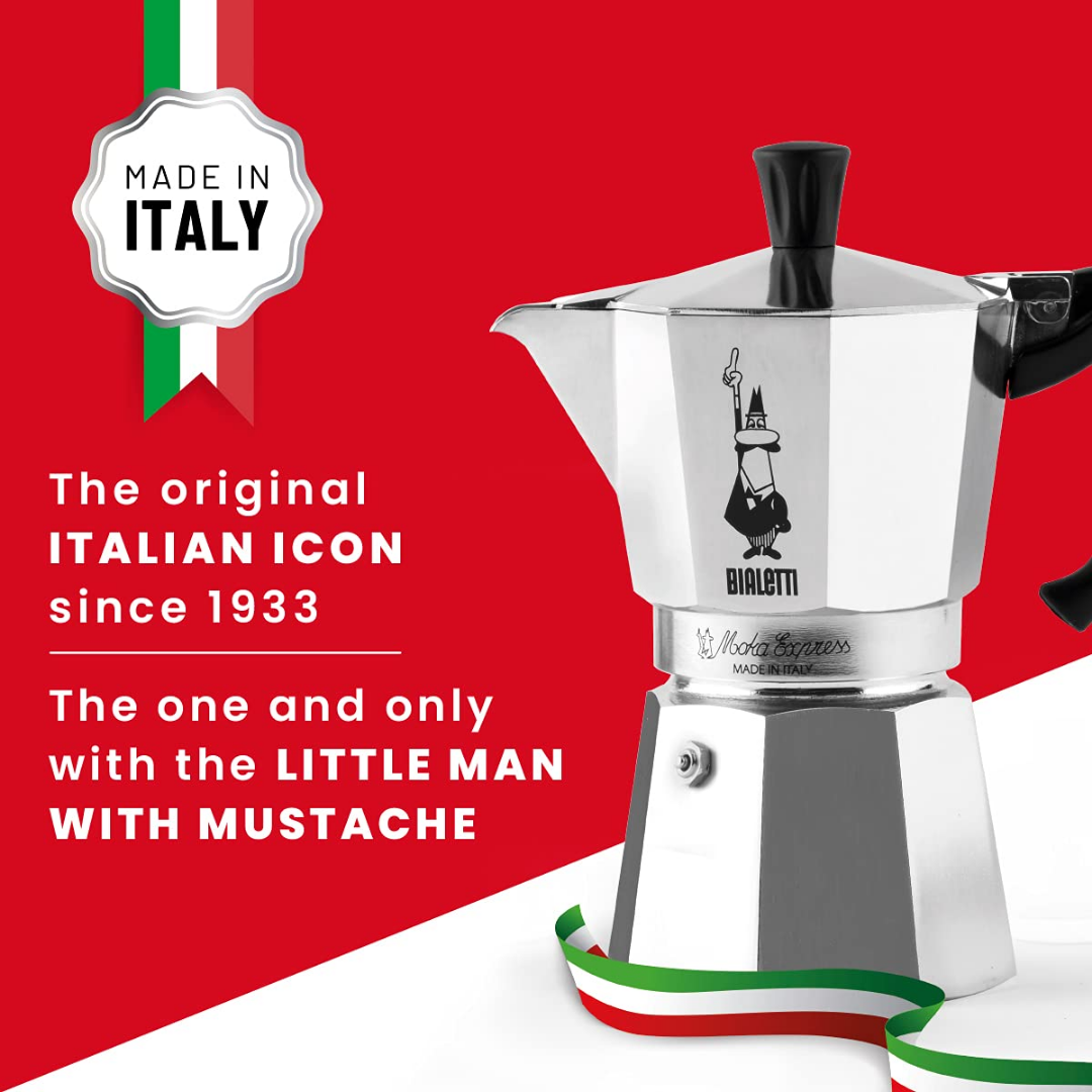 Bialetti Moka Pot (3 Cup Silver)1